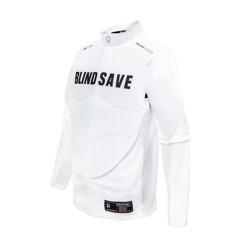 Blindsave Samurai Chest Armor Rebound Control (L/S) MAX PRO - Målmandspanser - white - Billede 3