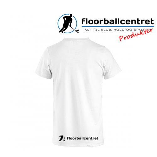 Floorballcentret T-shirt - Baseball Logo - hvid - Billede 2