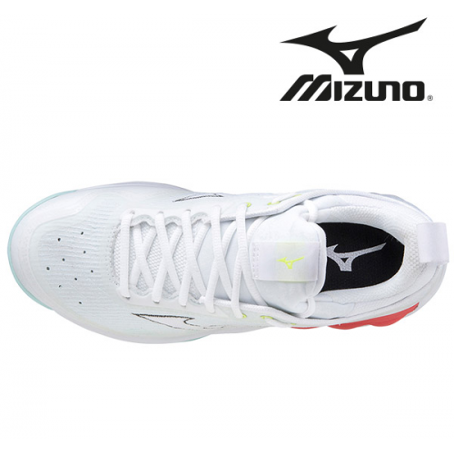 Mizuno Wave Luminous 2 Dame white/obsidian/cayenne - Billede 3