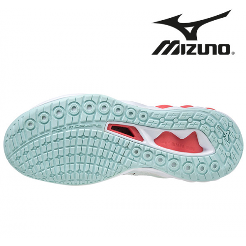Mizuno Wave Luminous 2 Dame white/obsidian/cayenne - Billede 4