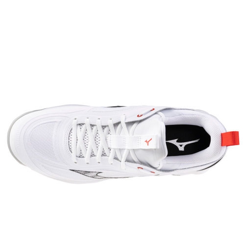 Mizuno Wave Luminous 3 Herre white/black/fiery red - Billede 2