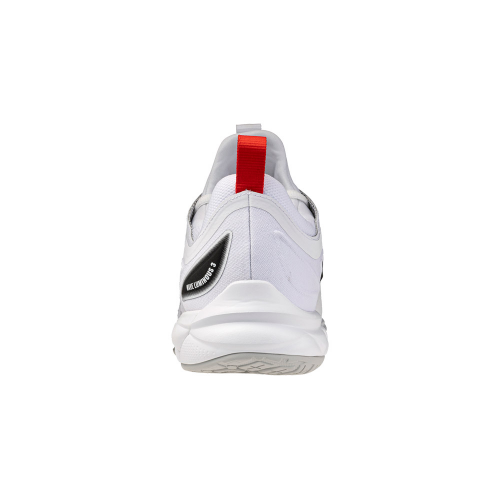 Mizuno Wave Luminous 3 Herre white/black/fiery red - Billede 5