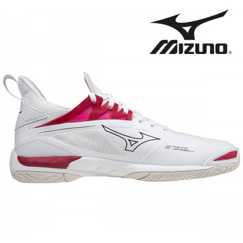 Mizuno Wave Mirage 4 Dame white/cherryred - Billede 2