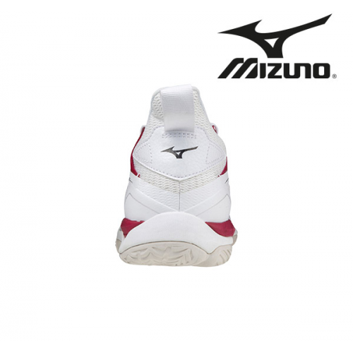 Mizuno Wave Mirage 4 Dame white/cherryred - Billede 5
