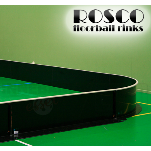 Rosco Floorball Bander - MotionsFloorball bane 10x20 meter, sort - Inkl. Bandereklamer - Billede 3