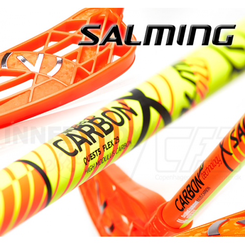 Salming Q5 CarbonX 29 orange/yellow - Floorballstav - Billede 2