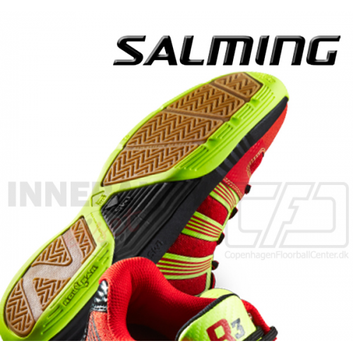 Salming Race R3 3.0 Junior - Floorballsko - red / yellow - Billede 2