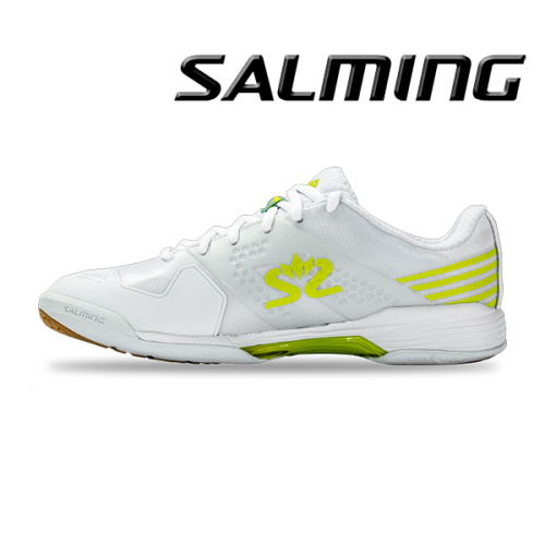 Salming Viper 5 Women - Floorballsko - white / lime punch - Billede 2