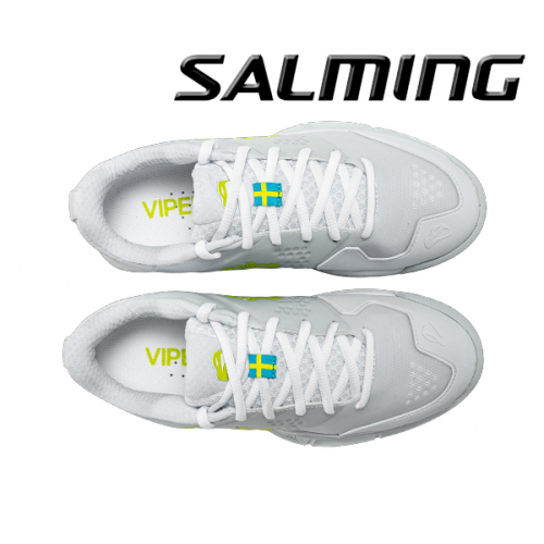 Salming Viper 5 Women - Floorballsko - white / lime punch - Billede 4