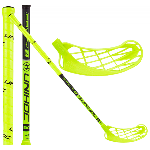Unihoc Cavity Z 32 neon yellow - Floorballstav - Billede 2