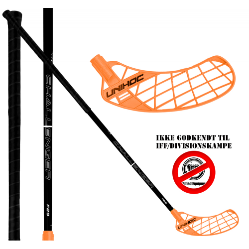 Unihoc Challenger 29 Neon Orange - 10 stave inkl. 10 bolde - Floorball Stavsæt - Billede 2