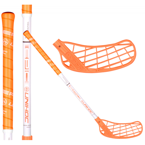 Unihoc Epic 34 white/neon orange - Floorballstav