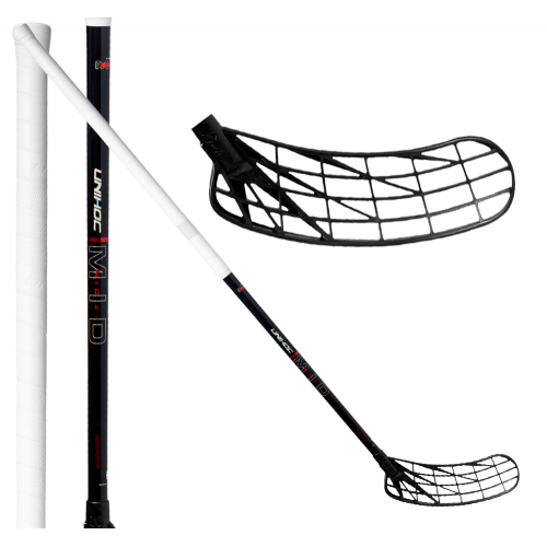 Unihoc Unilite Superskin MID 27 black/red - Floorballstav