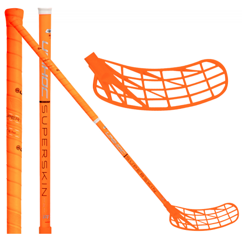 Unihoc Unilite Superskin MID 29 orange - Floorballstav - Billede 2
